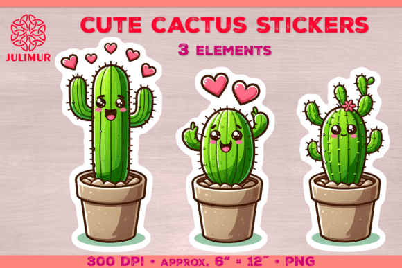 Download Expressive Cactus Stickers PNG - Expressive Collection
