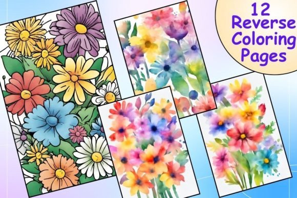 Download Captivating Daisy Reverse Coloring Pages - Captivating Collection