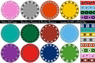 Download Bandana Border Patterns &amp; Frames - Bandana Collection