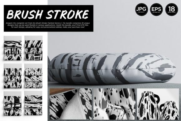 Download Expressive Painted Brushed Patterns - Expressive Collection