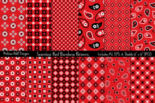 Download Seamless Red Bandana Patterns - Bandana Collection