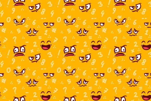 Download Expressive Emoticon Seamless Pattern - Expressive Collection